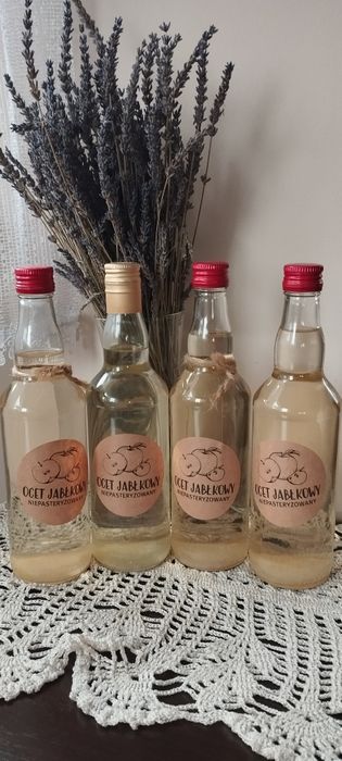 Ocet jabłkowy 4szt niepasteryzowany