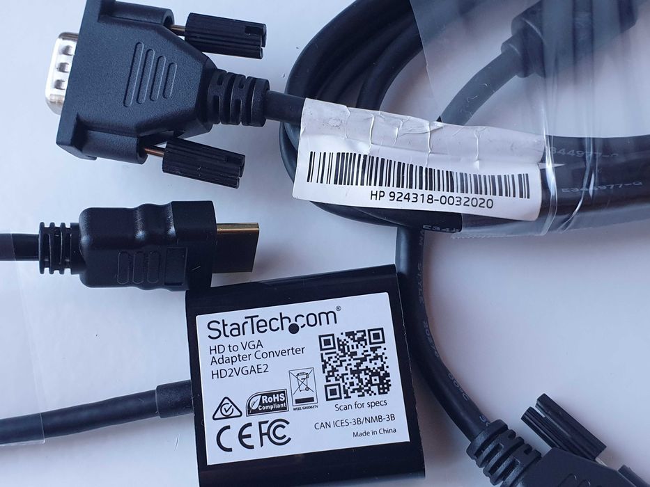 адаптер  HDMI to VGA StarTechcom HD2VGAE2 кабель HP 924318 1.8м