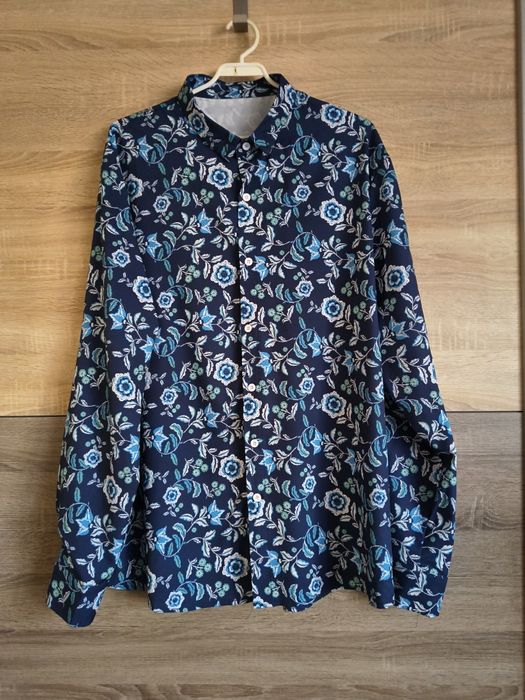 Lejąca koszula w kwiaty 2XL