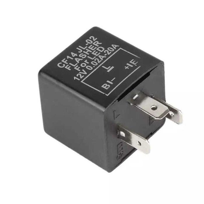 Relé de piscas 3 pinos 12V universal - LED e lâmpadas convencionais