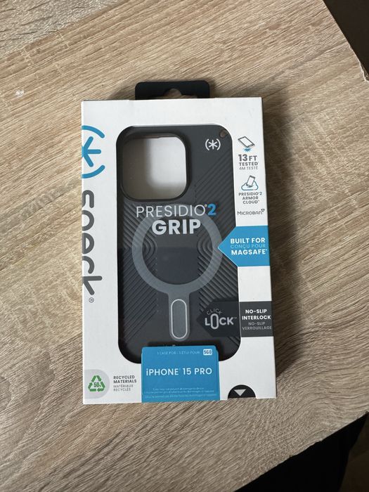 Etui Speck Presidio 2 Grip – iPhone 15 Pro (Stan Idealny)