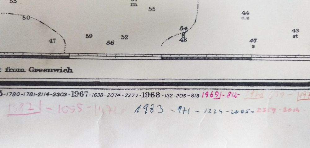 Stara morska mapa nawigacyjna Ria de Vigo Hiszpania