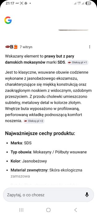 Mokasyny SDS damskie