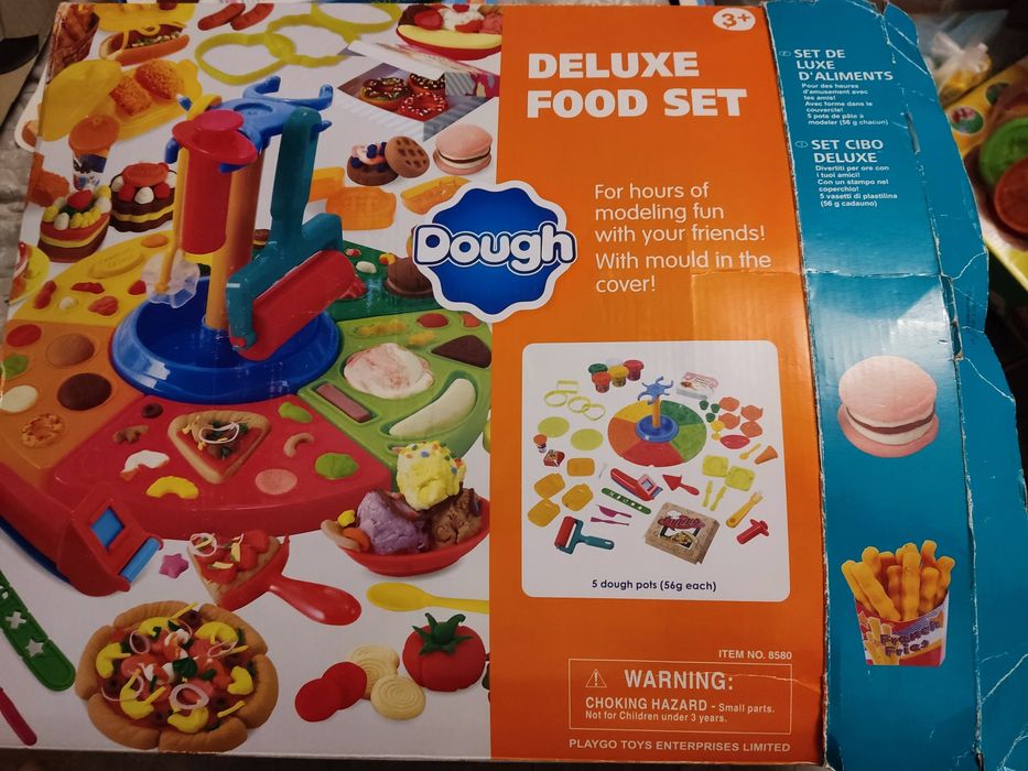 Mega zestaw ciastolina pizzeria,ciastkarnia,deluxe food