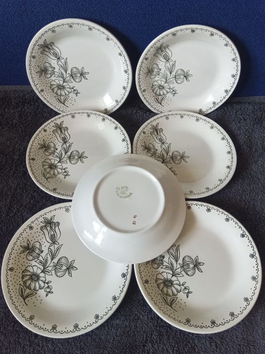 Тарілки часів СРСР,фаянс, Буди