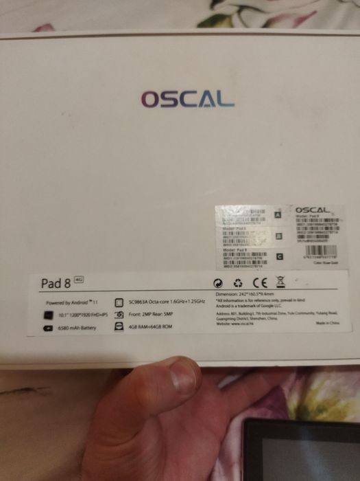 Планшет Oscal Pad 8 10.1 дюйма 4/64 планшетний комп'ютер
