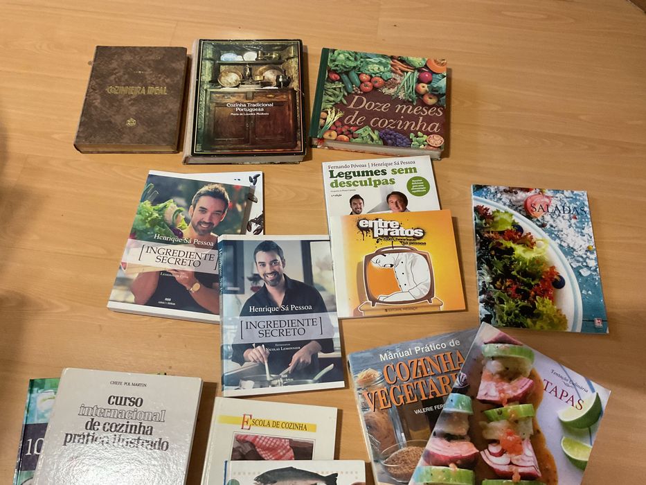 Coleção de livros de culinária