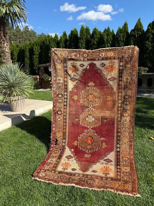 100 letni vintage Kazak Kaukaz dywan Kaukazki  250x140 galeria 6 tyś