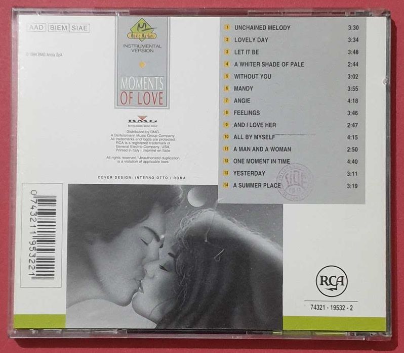 CD - Moments of Love - Instrumental Version