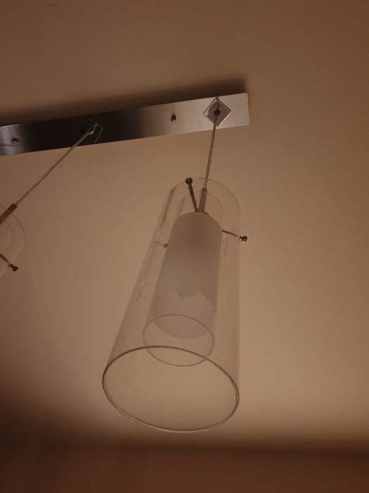 Lampa sufitowa szklana