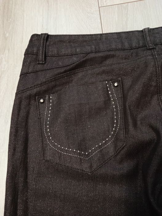 Spodnie damskie M srebrna nitka