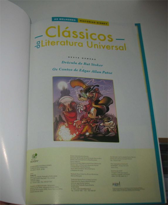 Disney - Clássicos da Literatura Universal - Dracula e Allan Patoe