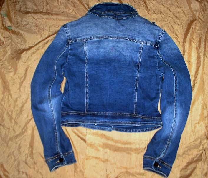 Бренд Fast Fashion Roma стрейчевая джинсовая куртка косуха на девушку