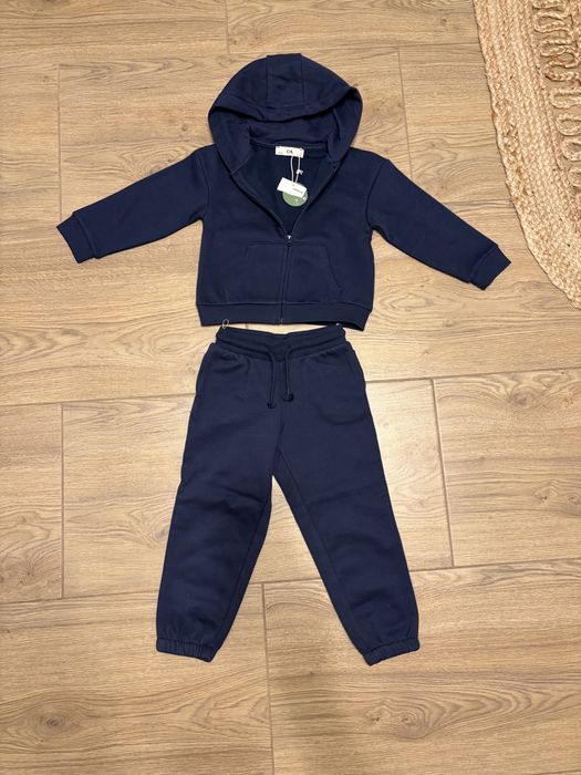 NOWY dres granatowy C&A ocieplany polarem rozm  104
