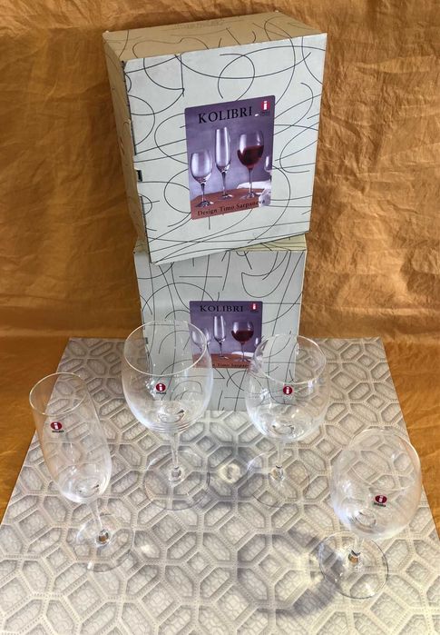 conjunto de artigos em cristal - peças de design da marca finlandesa iittala - novo c/ 50% de desconto