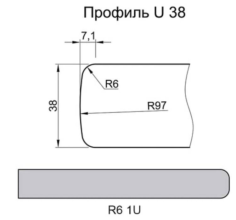 Залишок luxeform w74 білий глянець 38мм