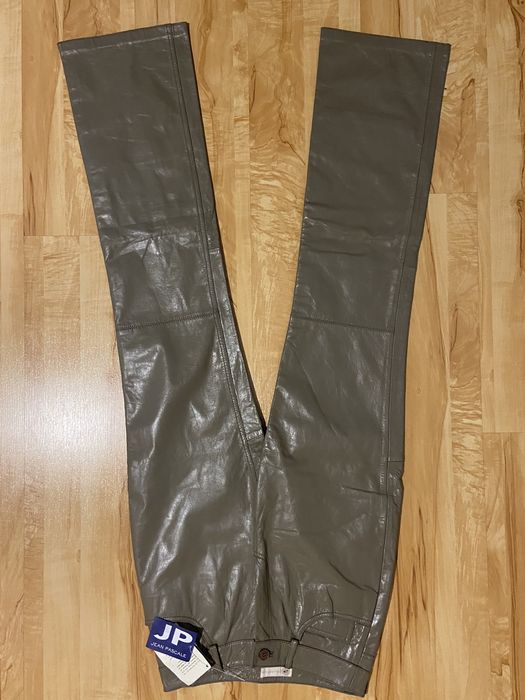 JP XS 34 spodnie skórzane damskie pas70cm brązowe nowe