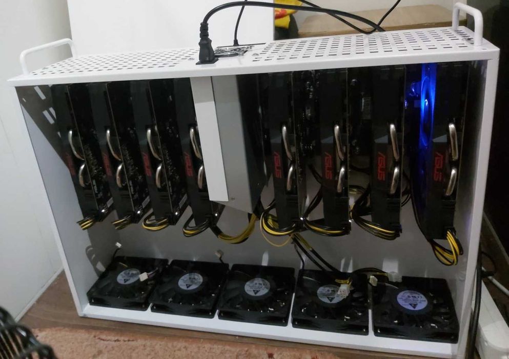 Майнинг Ферма Криптовалют GPU x8 ASUS Radeon RX470 4Gb +Бонус!