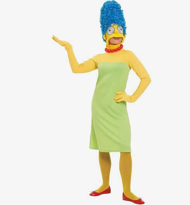 Marge Simpson kostium Deluxe , rozmiar LARGE, zielony/żółty  -K/147
