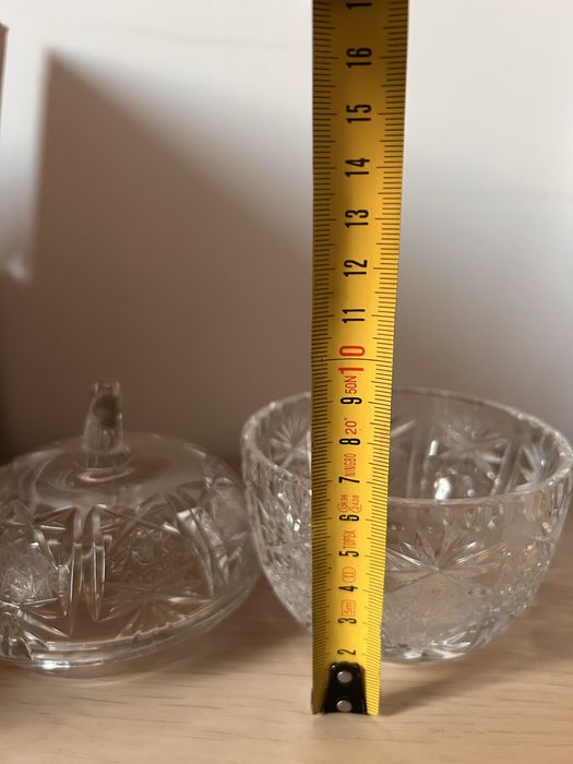 Cukiernica jabłuszko kryształ PRL