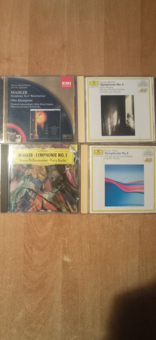 MAHLER -  Sinfonias 2, 4 e 5 em CD