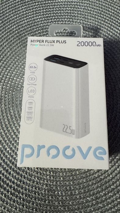 Повербанк Proove Hyper Flux Plus 20000mAh 22.5W білий
