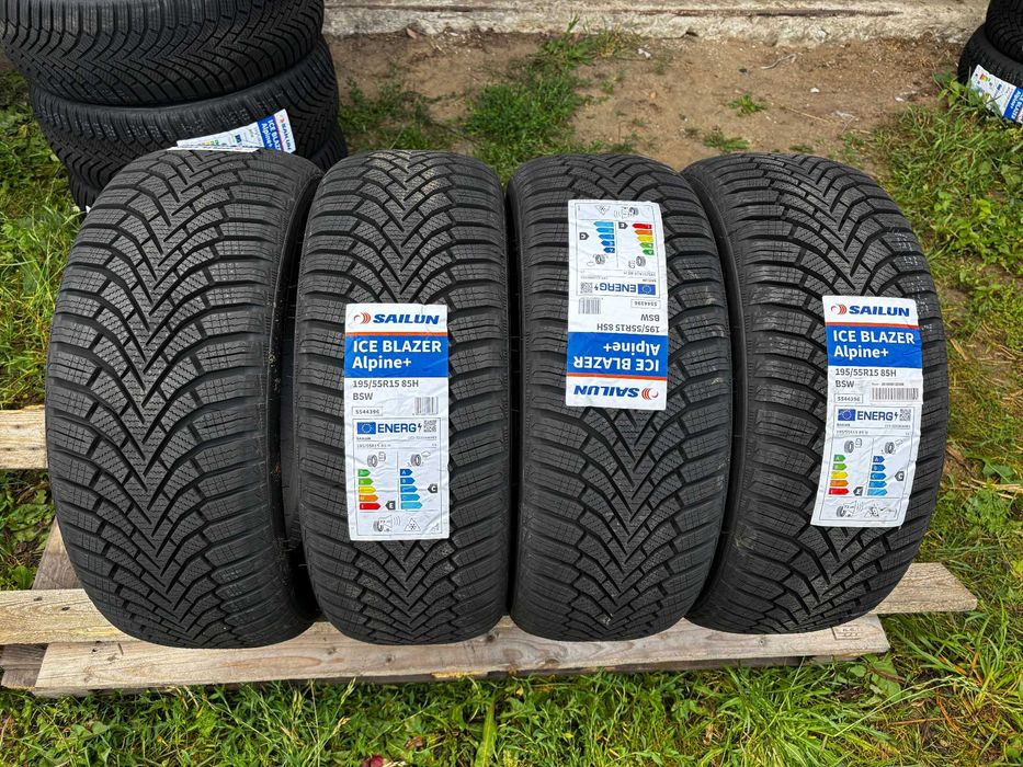 Okazja opony zimowe 195/55R15 85H SAILUN Ice Blazer Alpine+  2024r.