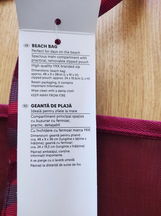 Torba plażowa z saszerką