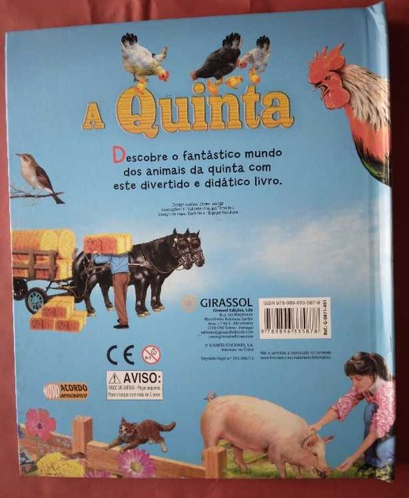 Livro Infantil "A Quinta" Coleção Pop-Ups Fantásticos
