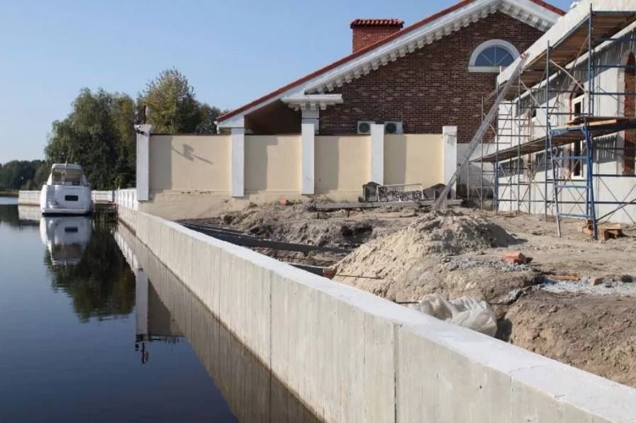 Берегоукріпоення/шпунт пвх, бетонний шпунт, габіон, бутовий камінь