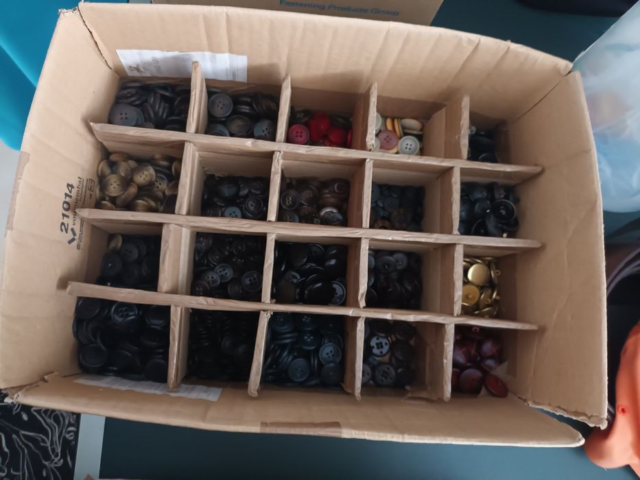 Botões de várias cores