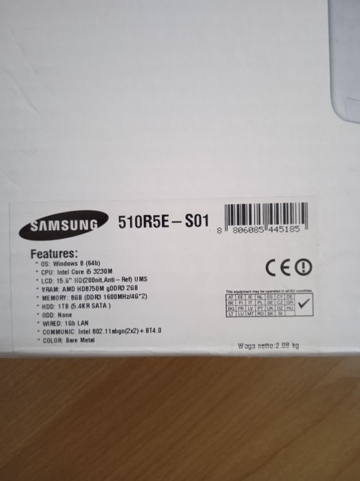Laptop Samsung 510R5E-S01
