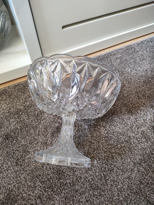 Peças cristal jarro e taça