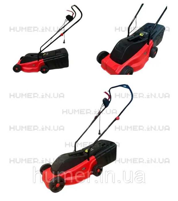 Електрична газонокосарка MasterVolt 1500 Вт | 35 л | висота скошування 25/40/55 мм