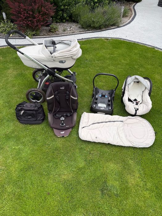 Zestaw wózek Bebe Confort (Maxi Cosi) gondola, spacerówka, fotelik samochodowy