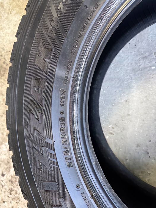 Зимові шини Bridgestone Blizzak 275/60 R18  комплект