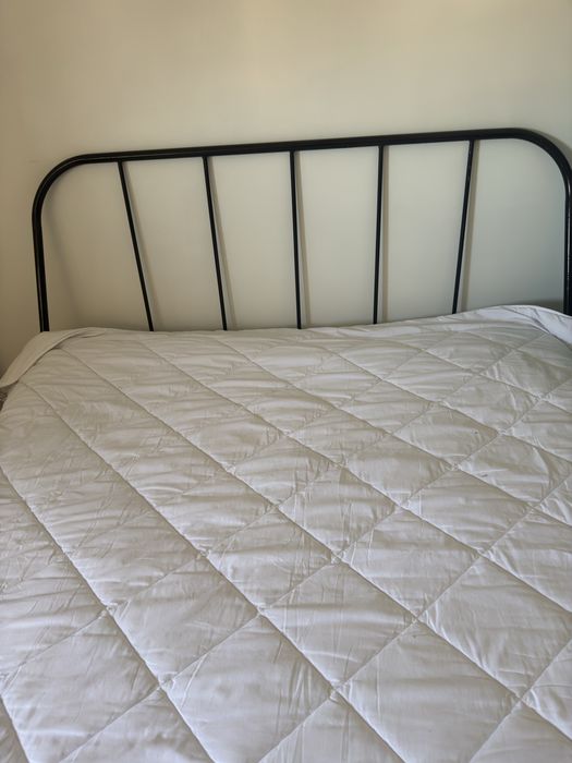 Cama Casal IKEA Metal (160x190) + Estrado + Colchão