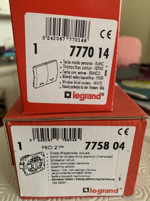 Legrand Galea comando estores e teclas