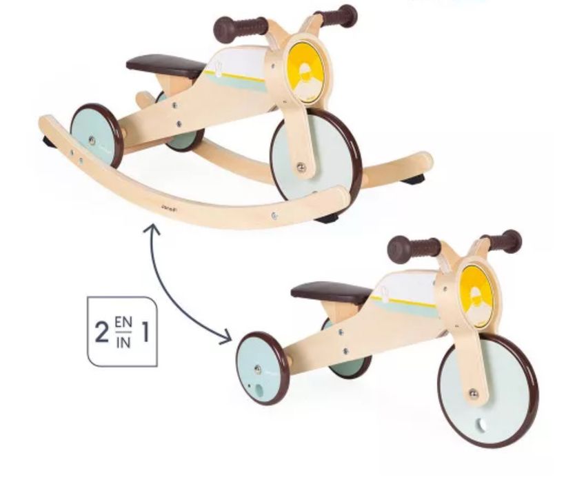 Triciclo baloiço Janod