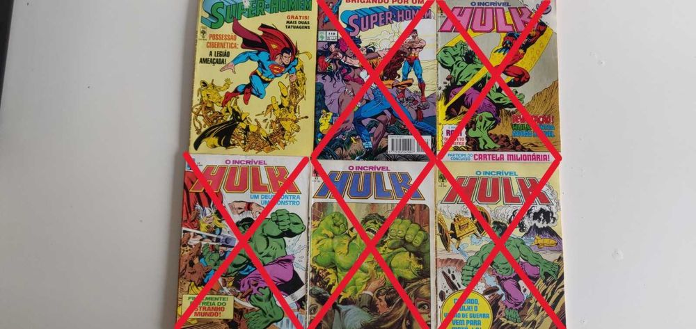 Revistas do Hulk e Super-Homem -2,50€