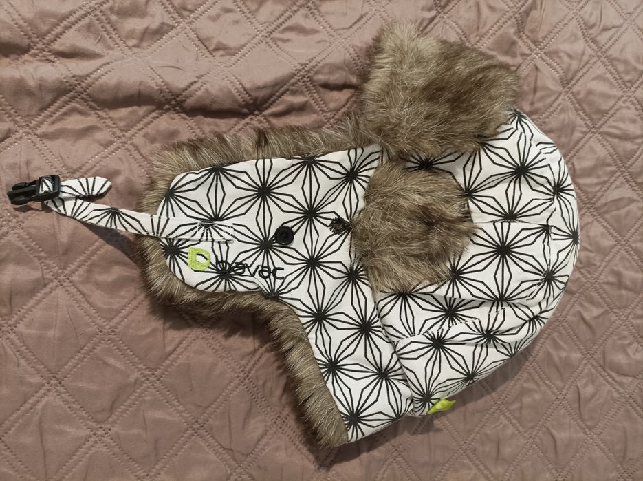 Czapka zimowa uszatka BAVAC 58 cm Norwegia jak Reima z futra
