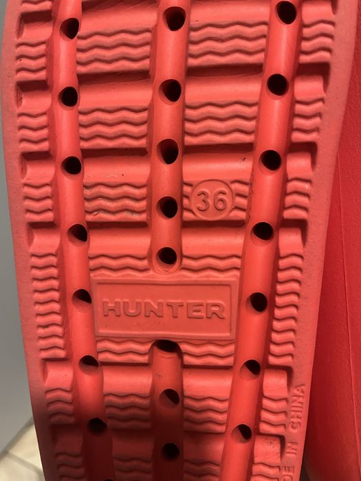 Klapki Hunter czerwony 36/37