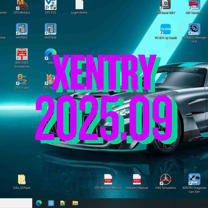 DYSK 1TB SSD Xentry 2025.09 Vediamo Monaco DAS Mega Dopakowany MB Star