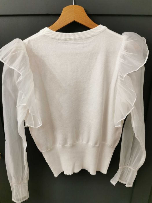 Biały sweter rozm. 158