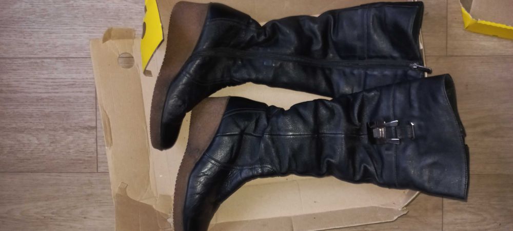 Женские зимние сапоги кожа натуральная 37-38