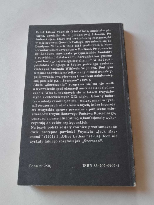 E. L. Voynich "Szerszeń" 1987