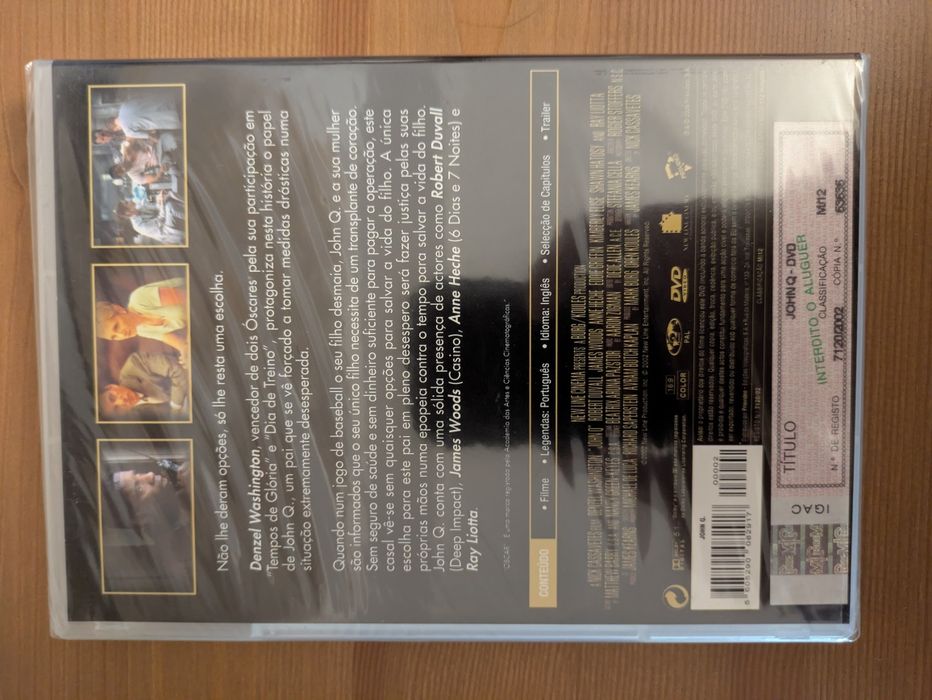 DVD NOVO e SELADO - " John Q. " (2002)