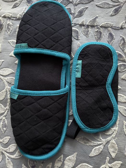 Одноразовые тапочки набор плюс маска для сна