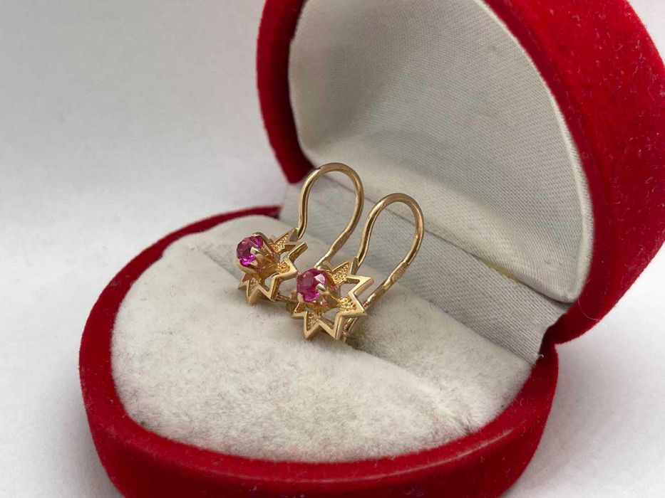 Złote Kolczyki pr.585 1,8g