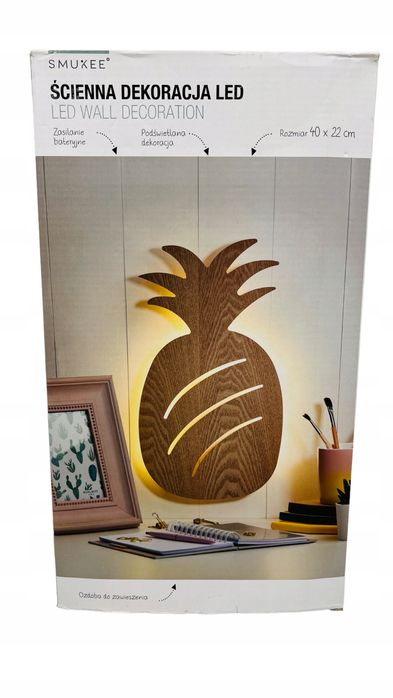 Dekoracja LED ananas  40cm